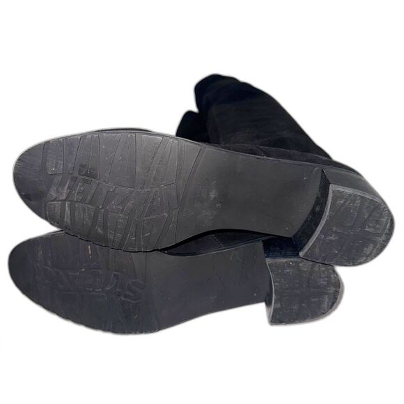 Stuart Weitzman Midland Suede Over The Knee Boot - Black 10 - Picture 8 of 14